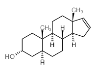 5α-雄甾-16-烯-3α-醇 结构式
