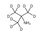 叔-丁基-d9-胺 结构式