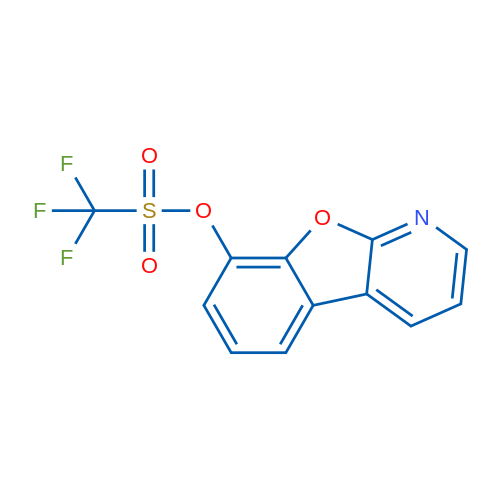 1,1,1-三氟苯并呋喃并[2,3-B]吡啶-8-基甲酸甲酯 结构式