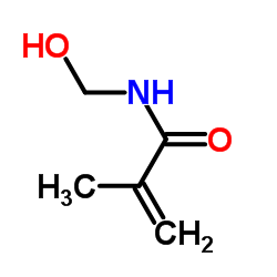 N-(羟甲基)-2-甲基-2-丙烯酰胺 结构式