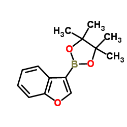3-(4,4,5,5-四甲基-1,3,2-二噁硼烷-2-基)苯并[b]呋喃 结构式