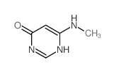 6-(甲基氨基)嘧啶-4-醇 结构式