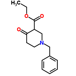 1-苄基-4-哌啶酮-3-羧酸乙酯 结构式