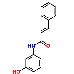 N-(3-羟基苯基)肉桂酰胺 结构式
