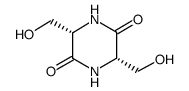 (3S,6S)-3,6-双(羟甲基)哌嗪-2,5-二酮 结构式