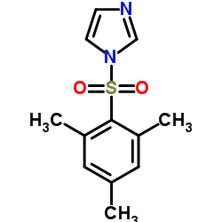 N-(均三甲苯磺酰基)咪唑 结构式