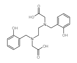 N,N-二(2-羟基苯基)亚乙基二胺-N,N-二乙酸盐酸盐 结构式