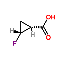 (1R,2r)-2-氟环丙烷羧酸 结构式