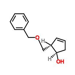(1R,2S)-2-(苄氧甲基)-3-环戊烯-1-醇 结构式