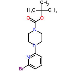 4-BOC-1-(6-溴-2-吡啶基)哌嗪 结构式