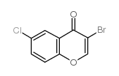 3-溴-6-氯色酮 结构式