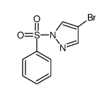 4-溴-1-(苯基磺酰基)吡唑 结构式