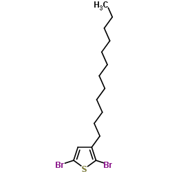 2,5-二溴-3-十二烷基噻吩 结构式