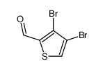3,4-二溴噻吩-2-羧醛 结构式