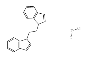 rac-乙烯双(1-茚基)二氯化锆 结构式