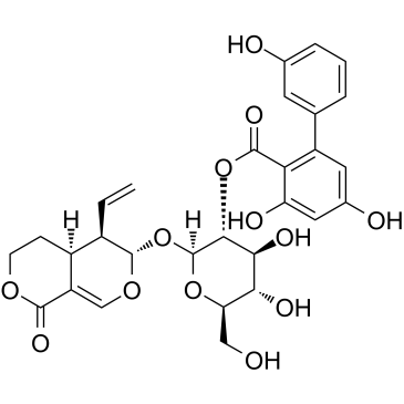苦龙胆脂甙 结构式