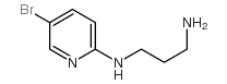 2-N-(3-氨基丙基)-氨基-5-溴吡啶 结构式
