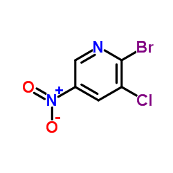 2-溴-3-氯-5-硝基吡啶 结构式