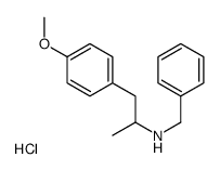 4-甲氧基-alpha-甲基-N-(苯甲基)苯乙胺盐酸盐 结构式