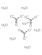 硝酸钕六水合物 结构式