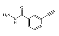 2-氰基异烟酰肼 结构式