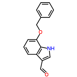 7-苄氧吲哚-3-甲醛 结构式