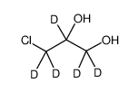 氘代3-氯-1,2-丙二醇 结构式