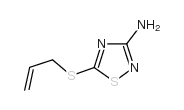 3-氨基-5-烯丙基硫代-1,2,4-噻二唑 结构式