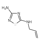N5-2-丙烯-1-基-1,2,4-噻二唑-3,5-二胺 结构式