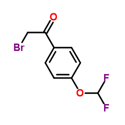 4-(二氟甲氧基)溴代苯乙酮 结构式