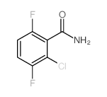 2-氯-3,6-二氟苯甲酰胺 结构式