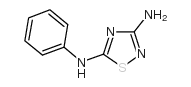N5-苯基-1,2,4-噻二唑-3,5-二胺 结构式