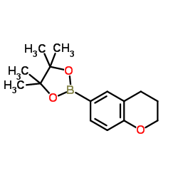 6-(4,4,5,5-四甲基-1,3,2-二噁硼烷-2-基)苯并二氢吡喃 结构式