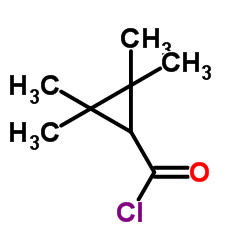 2,2,3,3-四甲基环丙烷羧酸酰氯 结构式