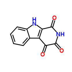 1H-β-咔啉-1,3,4(2H,9H)-三酮 结构式