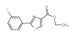 2-(3-氟苯基)-噻唑-4-羧酸乙酯 结构式