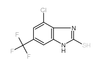 4-氯-2-巯基-6-(三氟甲基)苯并咪唑 结构式