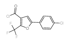 5-(4-氯苯基)-2-(三氟甲基)呋喃-3-羰酰氯 结构式