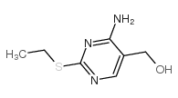2-乙硫基-5-羟甲基-6-氨基嘧啶 结构式