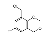 8-氯甲基-6-氟-1,3-苯并二氧辛 结构式