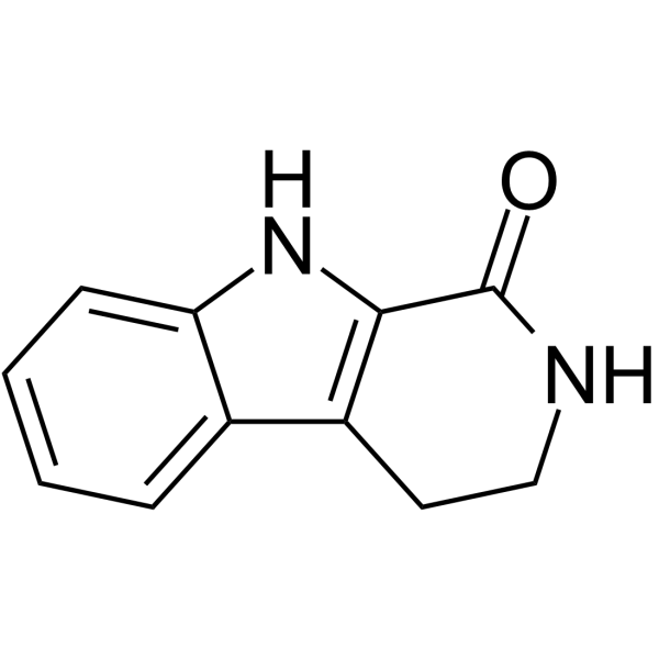 1,2,3,4-四羟基去甲哈尔满-1-酮 结构式