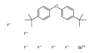 双(4-叔丁基苯基)碘六氟锑酸盐 结构式