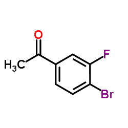 4-溴-3-氟苯乙酮 结构式