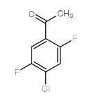 4-氯-2,5-二氟苯乙酮 结构式