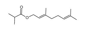 异丁酸香叶酯 结构式