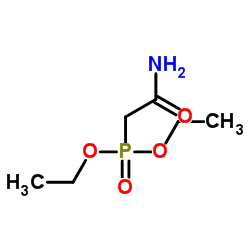 (2-氨基-2-氧代乙基)磷酸二乙酯 结构式