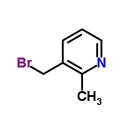 3-(溴甲基)-2-甲基吡啶 结构式