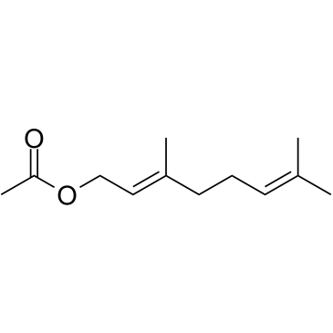 乙酸香叶酯 结构式