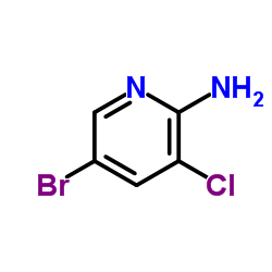 2-氨基-3-氯-5-溴吡啶 结构式