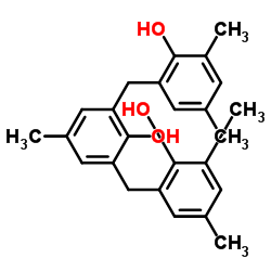 2,6-双[(2-羟基-3,5-二甲基苯基)甲基]-4-甲基苯酚 结构式